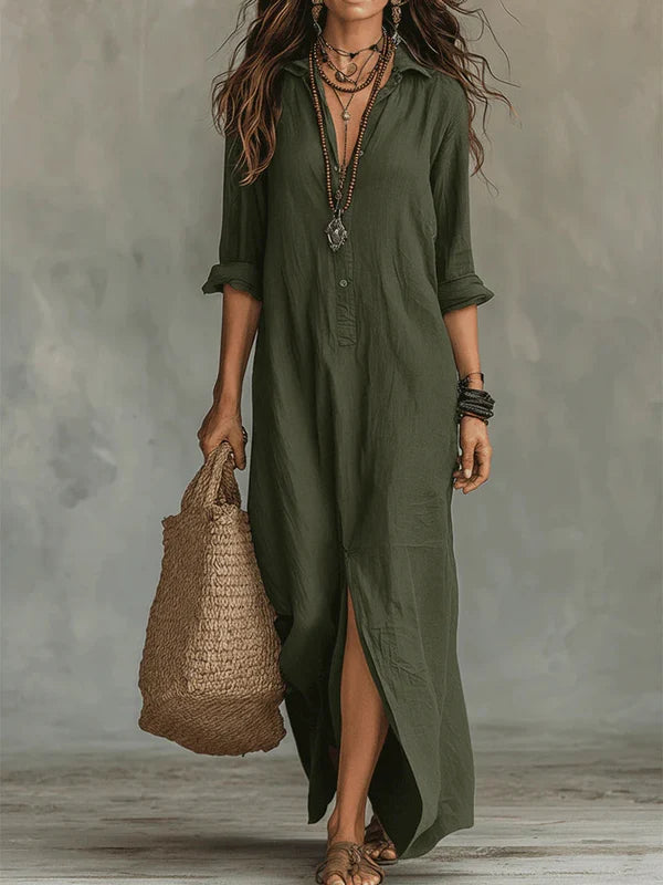 Zenova | Effortless Maxi Dress Flattering Silhouette Versatile Daily Wear
