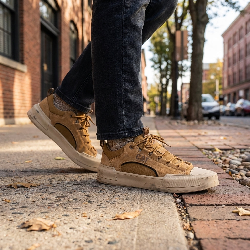 CAT | UrbanEdge Leather Sneakers