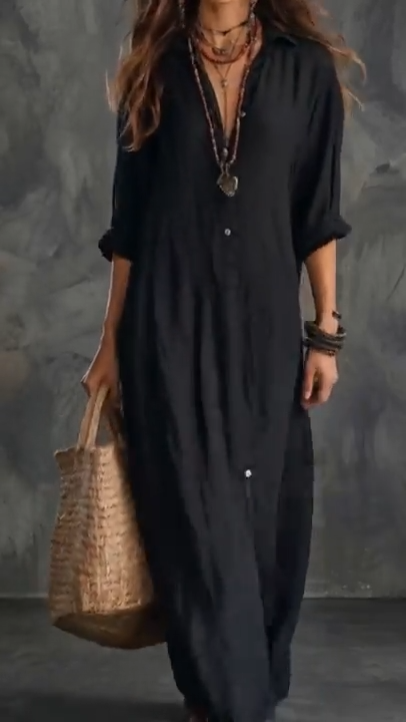 Zenova | Effortless Maxi Dress Flattering Silhouette Versatile Daily Wear